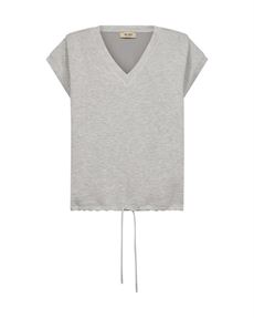 MOS MOSH SWEAT T-SHIRT, MMNADI SL O-NECK SWEATSHIRT, LIGHT GREY MELANGE